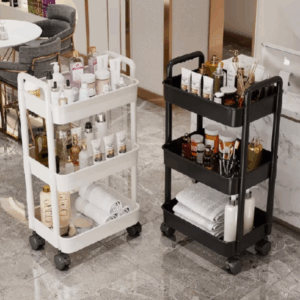 Kệ nhựa có bánh xe 3-5 tầng--Xe Đẩy Spa Để Đồ Đa Năng Kệ Tiện Lợi