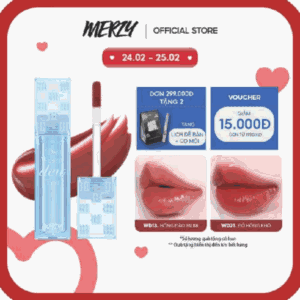 [NEW][Ver 4] Son Tint Bóng Hàn Quốc Bền Màu, Lâu Trôi Cho Đôi Môi Căng Mọng, Ẩm Mịn Merzy The Watery Dew Tint 4g