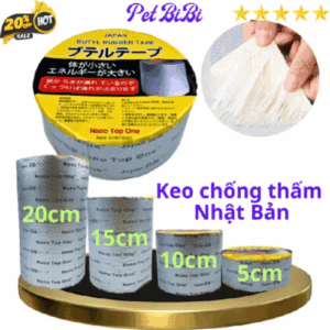 Băng keo chống thấm Nano Top One NHẬT BẢN - Băng Dính Chống Thấm Nước Chống Dột Mái Tôn, Dán Tường - Siêu Thị Băng Keo