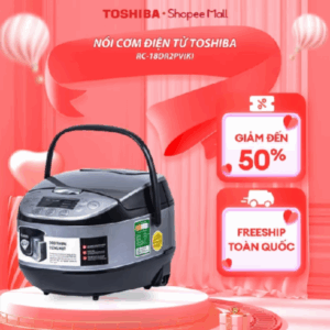 Nồi cơm điện tử Toshiba 1.8L RC-18DR2PV(K) - Hàng chính hãng, bảo hành 12 tháng |HỎA TỐC HCM|