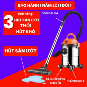 Máy hút bụi công nghiệp gia đình TUHU GR-923 3 chế độ hút khô hút nước và thổi chính hãng