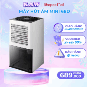 Máy Hút Ẩm Không Khí Mini Chính Hãng KAW Cho Phòng Ngủ