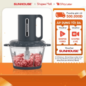 Máy xay thịt Sunhouse SHD5403 - Công suất 300W - Dung tích 1.8L - Đa chức năng - Bảo hành 12 tháng chính hãng