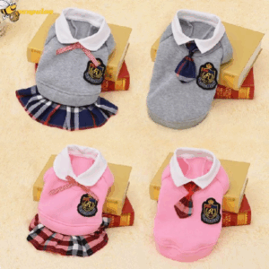 Zenpulse Đồng Phục Chó Con Dễ Thương Chó Con Trang Phục Thú Cưng Áo Sơ Mi Thú Cưng Đồ Dùng Thú Cưng Ngộ nghĩnh Đồng Phục Thú Cưng