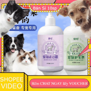 (Bán Buôn 10sp) Sữa tắm cho thú cưng, sữa tắm cho mèo, dầu gội khử mùi, sữa tắm cho thú cưng, đồ dùng làm sạch, Bán Buôn