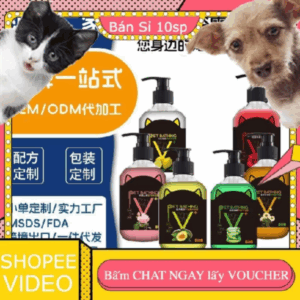 (Sỉ Combo 10sp) Sữa tắm cho chó, chống ngứa và khử mùi, sữa tắm cho thú cưng, sữa tắm cho chó, vệ sinh và chăm sóc thú cưng