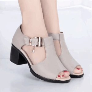 Giày Sandal Miệng Cá Nữ 2024 Thời Trang Bên Ngoài Mặc Nữ Dép La Mã Nữ Gót Dày Giày Mẹ Trung Niên Giày Sandal Miệng Cá Nữ 2024 Thời Trang Bên Ngoài Mặc Dép Nữ La Mã Nữ Gót Dày Middle-A