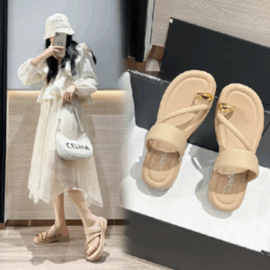 Giày Sandal Phù Hợp Với Dép Mùa Hè Phong Cách Mới Nơ Đế Dày Dép Nữ Giày Sandal Giày Đế Bằng Giày Sandal Nữ Dép Đế Bằng Dép Đế Thấp Dép Đế Dày