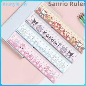 Thước Kẻ Văn Phòng Phẩm Sanrio,Thước Văn Phòng Phẩm Học Sinh Trong Suốt Hai Lớp,Văn Phòng Phẩm Cần Thiết Cho Học Sinh Trong Trường,Thước Văn Phòng Phẩm 15Cm Vui Nhộn Và Sống Động Bằng Nhựa in
