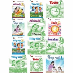 (Lẻ L1 BĐ) Vở toán, tiếng việt, tập viết, mĩ thuật .... lớp 1 bình đẳng dân chủ kèm nhãn vở và bọc vở