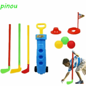 Bộ trò chơi Golf trẻ em DÀIQIYING, Bộ đồ chơi chơi gôn Mini, Bộ đồ chơi thể thao Bộ đồ chơi trẻ em di động thông thường Bộ câu lạc bộ chơi gôn cho trẻ em Đồ chơi trẻ em