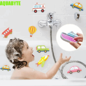 Aquabyte Phòng tắm Chơi trò chơi nước Đồ chơi, Đồ chơi tắm xếp hình trẻ em EVA nổi, Đồ chơi nước bồn tắm Đồ chơi nhãn dán DIY Giáo dục sớm Đồ chơi xếp hình tắm mềm cho bé Quà tặng đồ chơi trẻ