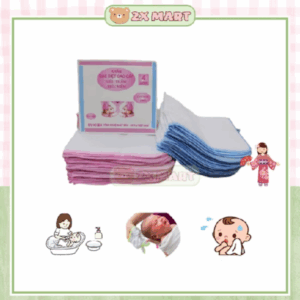 Khăn Sữa Cho Bé KiBa 2 3 4 lớp Vải xô mịn Vệ Sinh Đồ Rửa Mặt Trẻ Sơ Sinh Set10 chiếc Siêu mềm 2XMART