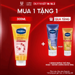 Chống nắng cơ thể Vaseline 50x bảo vệ da với SPF 50+ PA++++ giúp da sáng hơn