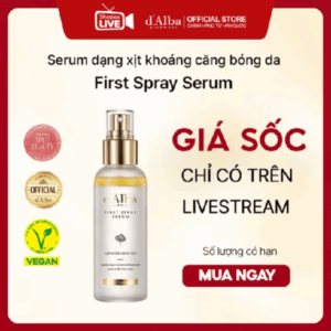 [Live] Serum dạng xịt d'Alba  First Spray Serum 100ml