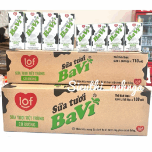 Thùng 48 hộp Ba Vì Sữa Tươi Có Đường 110ml / 180ml