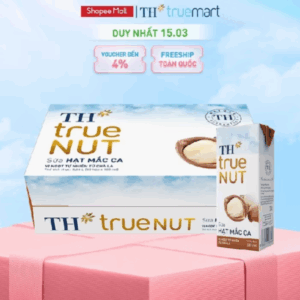 Thùng 48 Hộp Sữa Hạt Mắc Ca TH true NUT milk 180ml (48 Hộp)