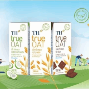 Lốc 4 hộp sữa yến mạch vị tự nhiên TH true OAT 180 ml
