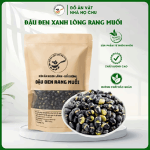 Đậu đen xanh lòng rang muối Oganic ăn liền nhà họ chu - Đồ ăn vặt nhà họ Chu - Túi 500g