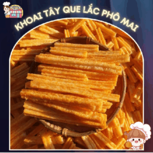 【SIÊU GIÒN】 Snack Khoai Tây Que Lắc Phô Mai , Giòn Ngon Đậm Vị - ĐỒ ĂN VẶT TUỔI THƠ - Bánh Khoai Tây