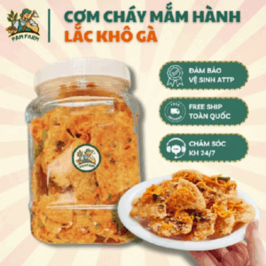 ❁Loại 1❁ Cơm Cháy Mắm Hành Lắc Khô Gà Giòn Dai Siêu Ghiền 1KG