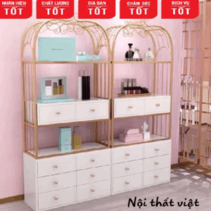 Kệ decor trang trí kết hợp ngăn kéo rẻ đẹp để được rất nhiều đồ
