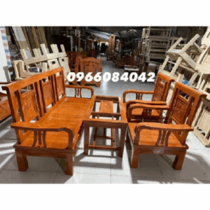 Bàn ghế phòng khách gỗ xoan ta