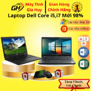 Laptop Dell Latitude màn 14inch, 15.6inch Ram 8G SSD 256G - Core i5,i7 Mới 98%